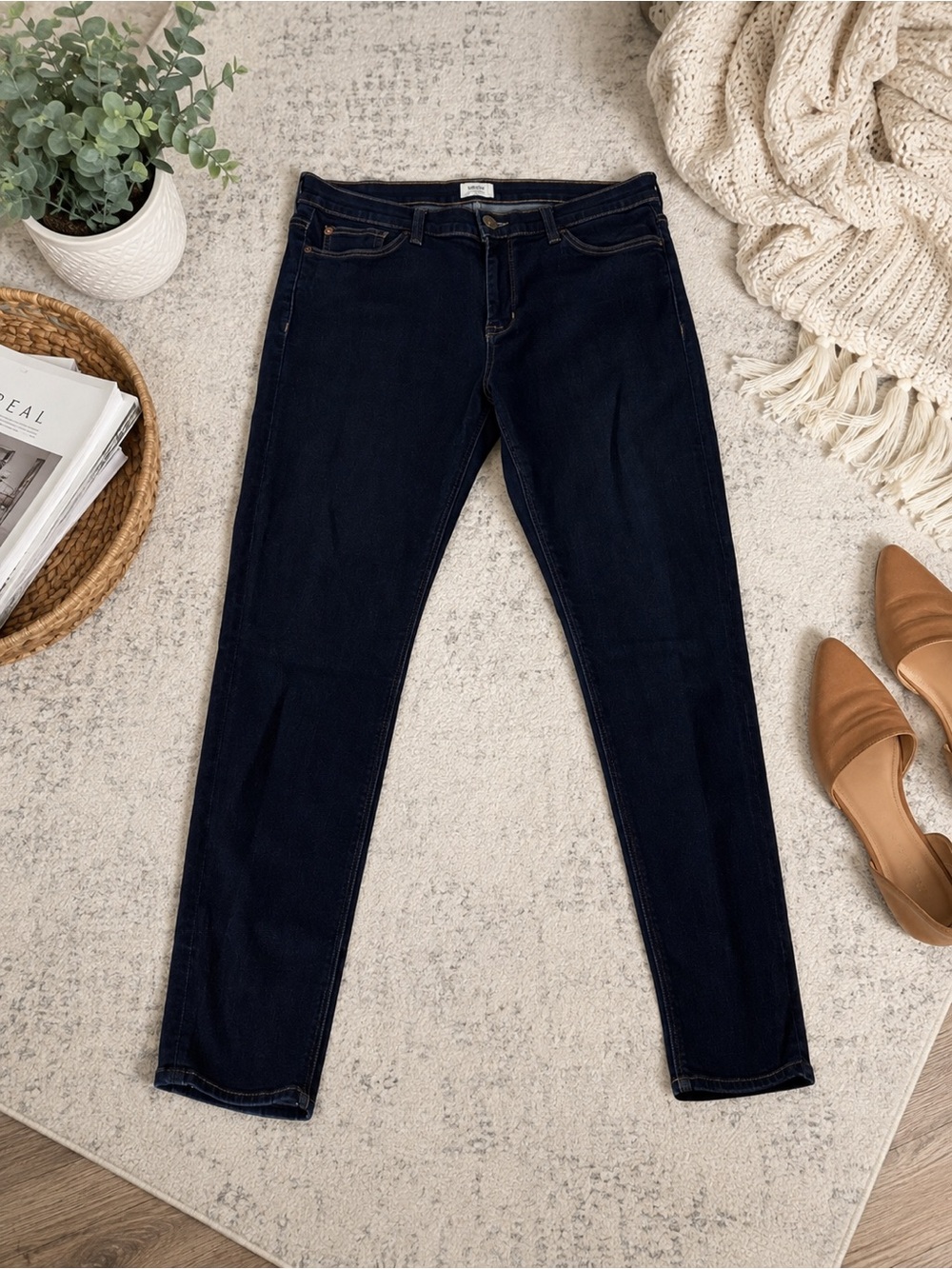 Hudson Jeans Women’s 31 Dark Wash Skinny Slim Fit Denim